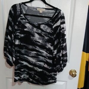 MICHAEL Michael Kors Zebra Print Blouse